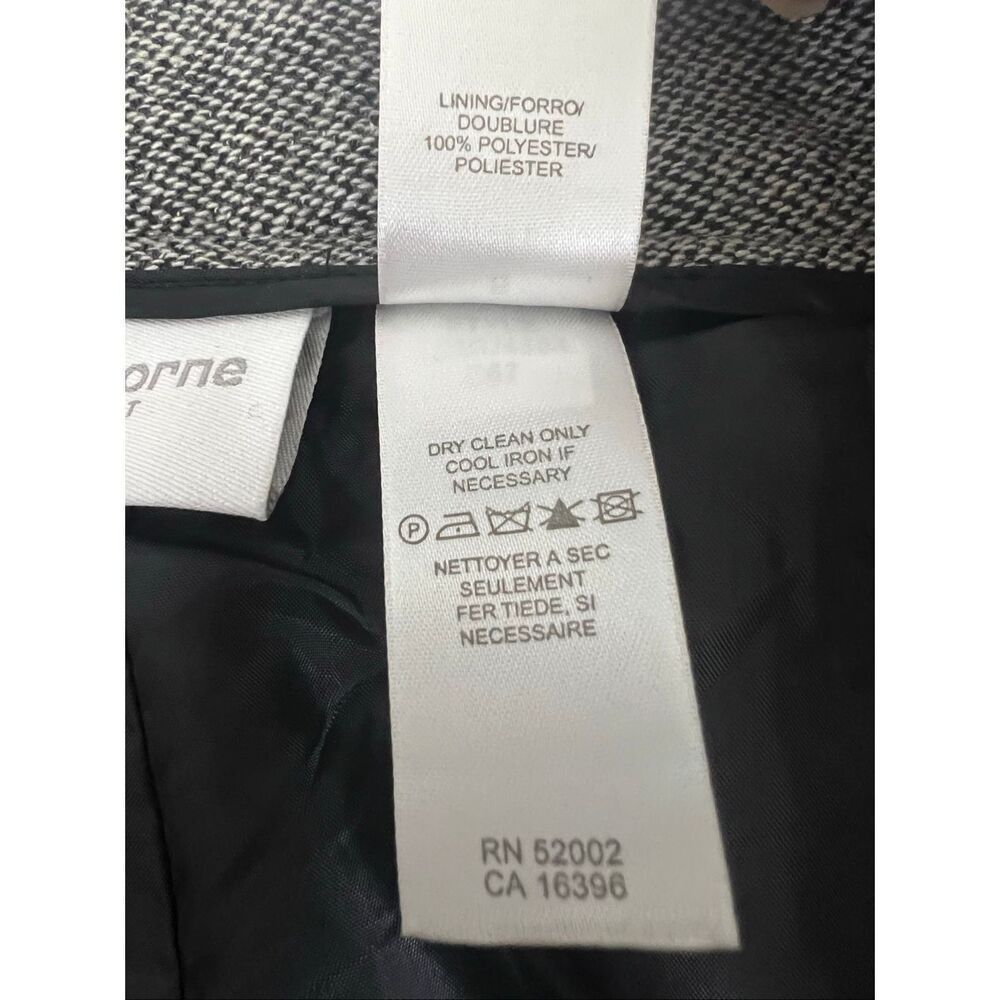 Liz Claiborne Women Grey Tweed Wool Blend Pant Suit Set Size 8 Lined Office - Picture 14 of 14